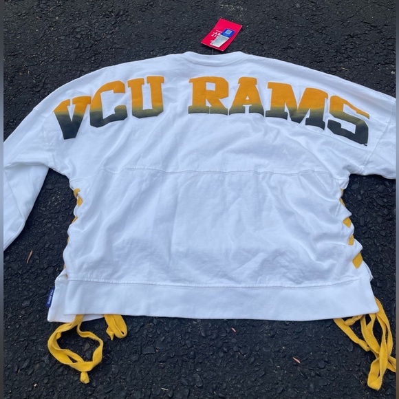Virginia Commonwealth University VCU Rams Sport Jersey Spellout Shirt NWT XS - Picture 5 of 8